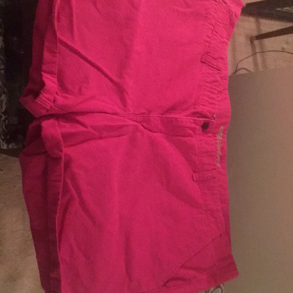 Hot pink shorts